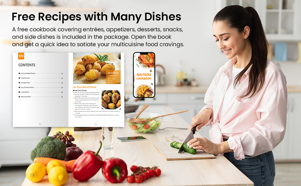 5 Quart Digital Display Air Fryer Toaster Oven Combo