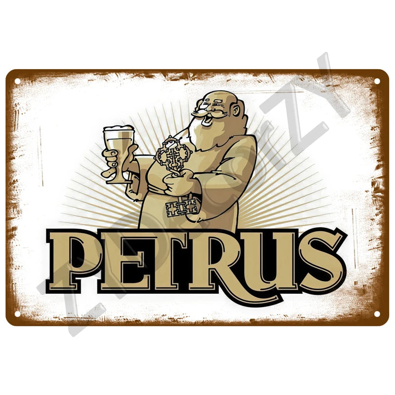Beer Retro Pub/Bar Wall Art, Vintage