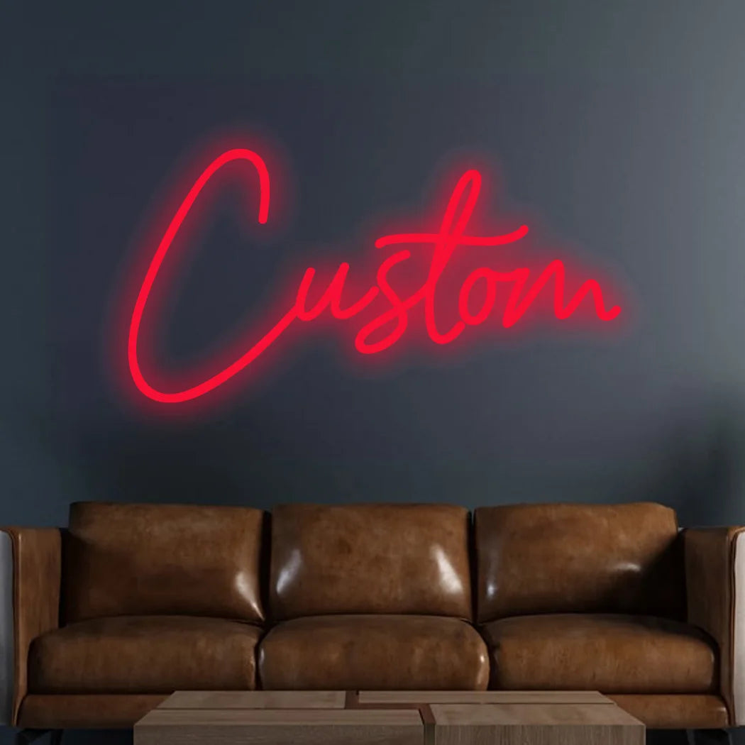 Custom Neon Sign, LED, Personalized Wall Decor, Text Only