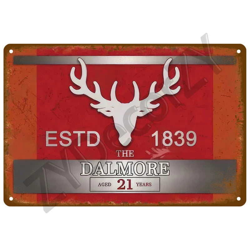 Beer Retro Pub/Bar Wall Art, Vintage