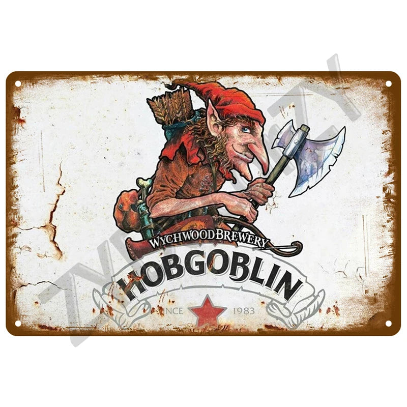 Beer Retro Pub/Bar Wall Art, Vintage