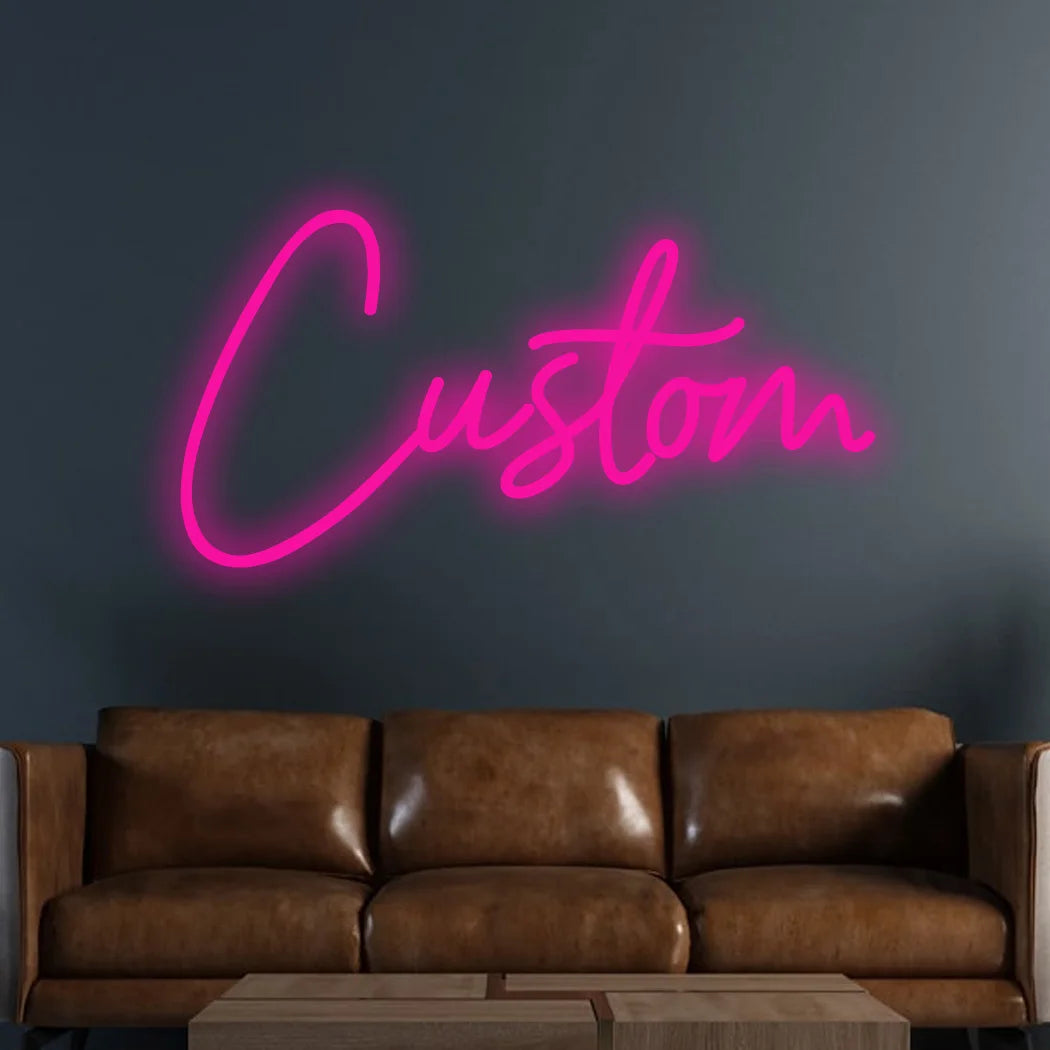 Custom Neon Sign, LED, Personalized Wall Decor, Text Only