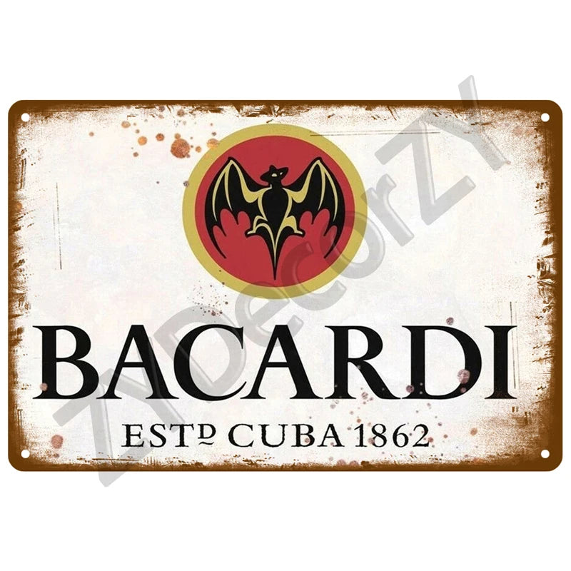 Beer Retro Pub/Bar Wall Art, Vintage