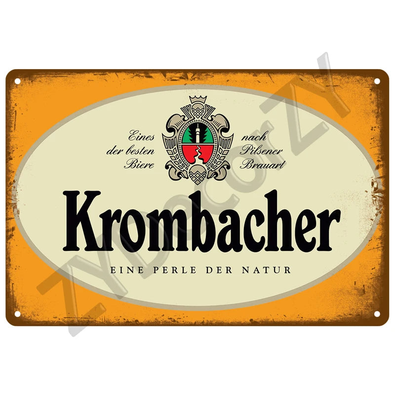Beer Retro Pub/Bar Wall Art, Vintage