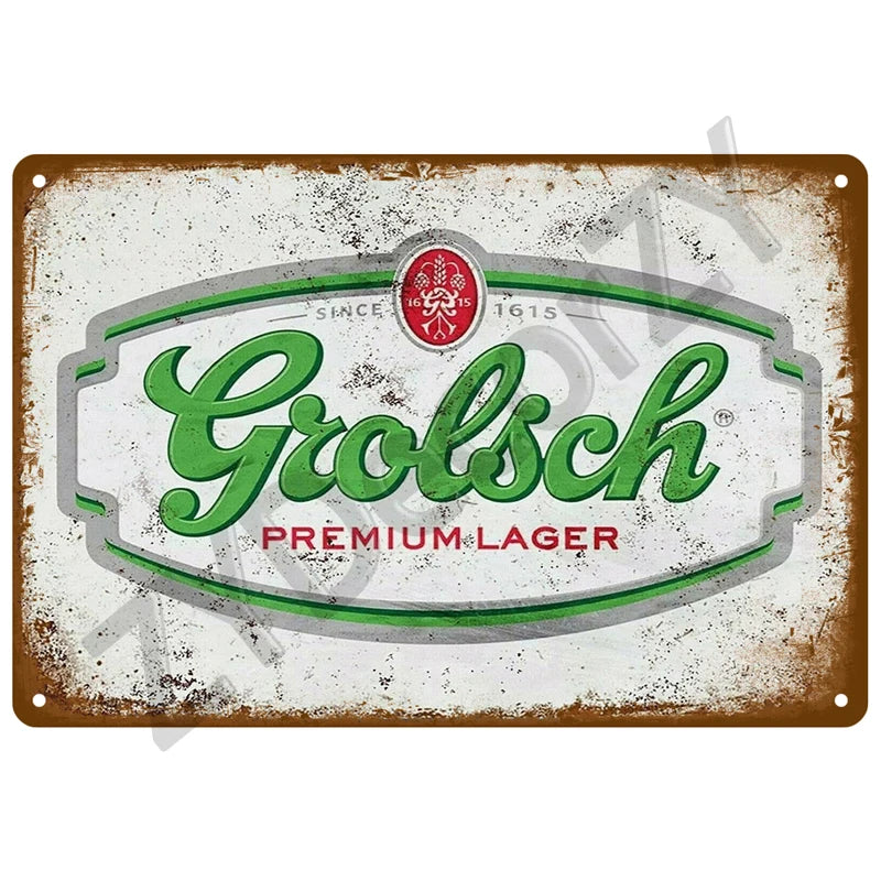 Beer Retro Pub/Bar Wall Art, Vintage