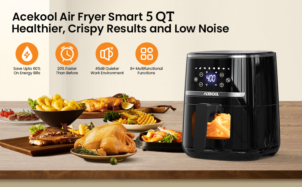 5 Quart Digital Display Air Fryer Toaster Oven Combo