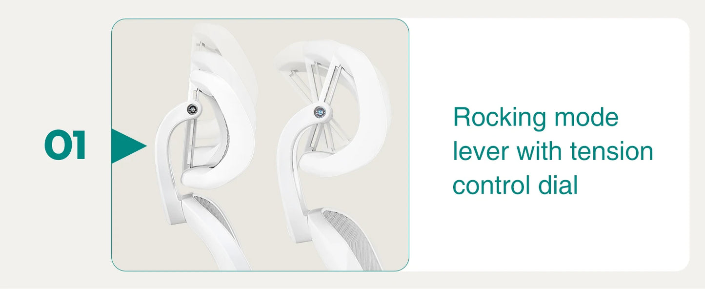 Mesh Ergonomic Office Chair, Flip-up Arms, Lumbar Support