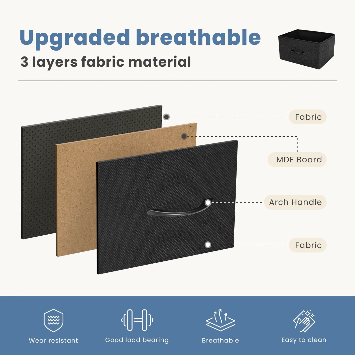 Dresser, Storage Chest, Organizer, Fabric Drawers