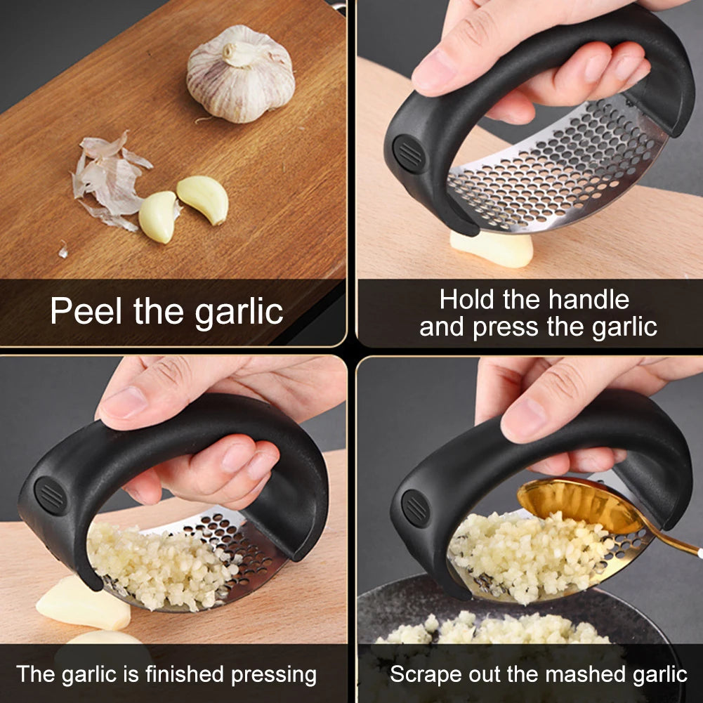 Garlic Press, Stainless Steel, Manual