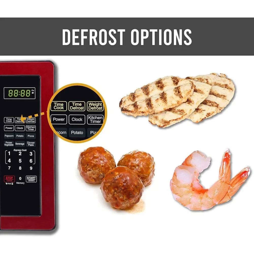 Countertop Microwave With LED Lighting, 1000 Watts, 1.1 cu ft.