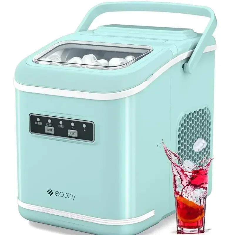 Ice Maker, Portable, 26lb, 9 Cubes in 6 Min, Self-Cleaning