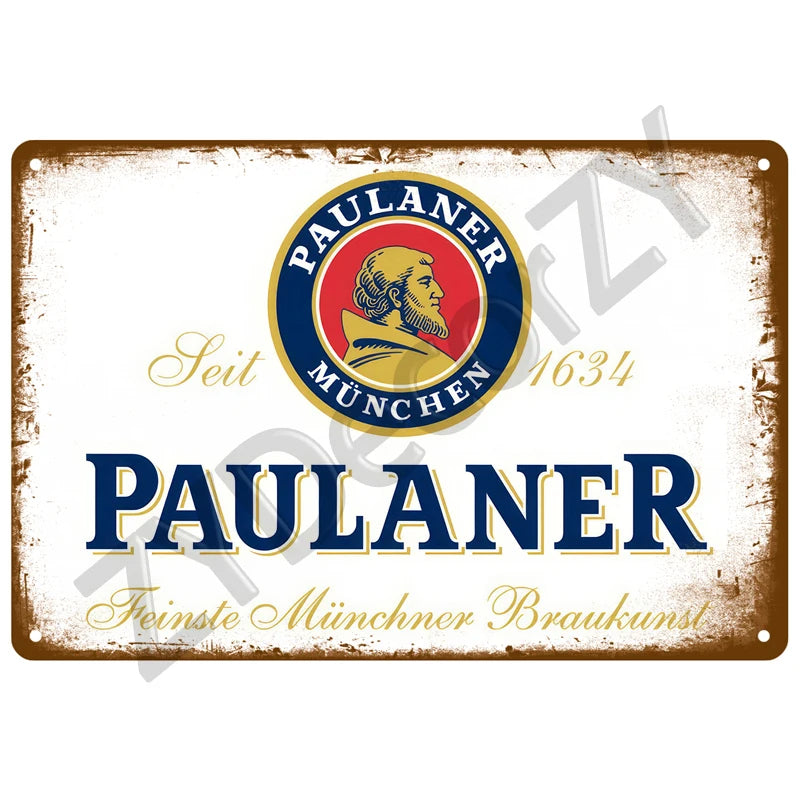Beer Retro Pub/Bar Wall Art, Vintage