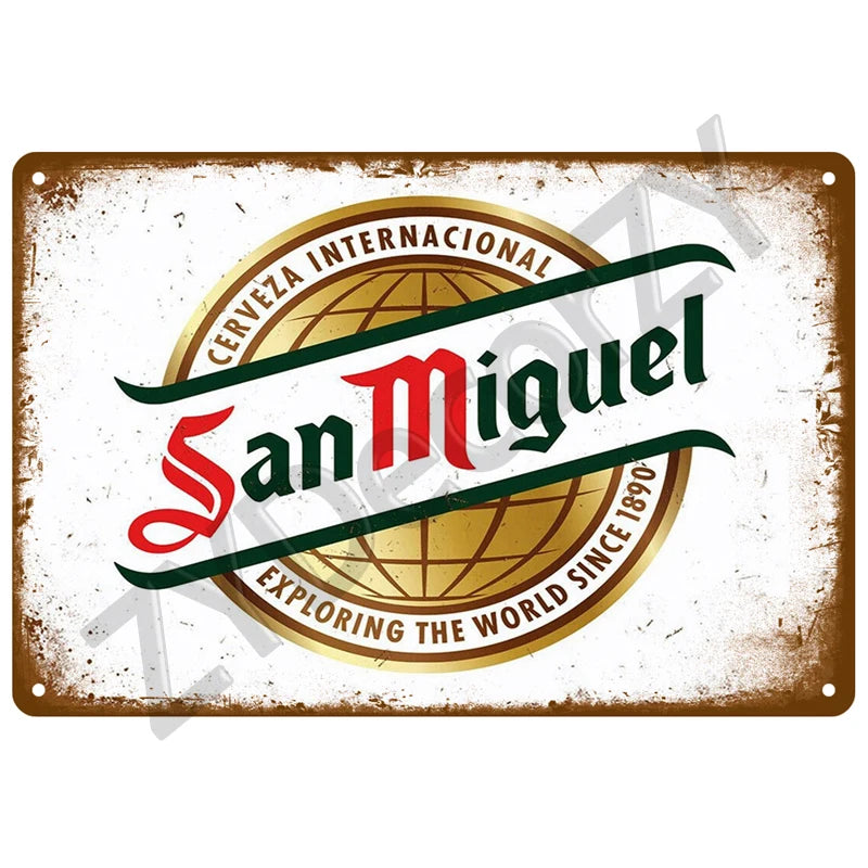 Beer Retro Pub/Bar Wall Art, Vintage