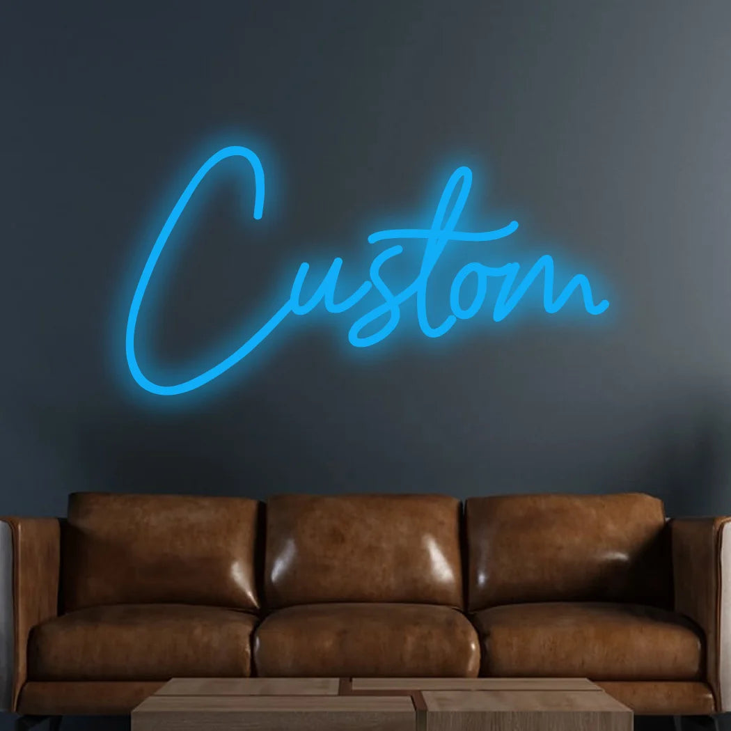Custom Neon Sign, LED, Personalized Wall Decor, Text Only