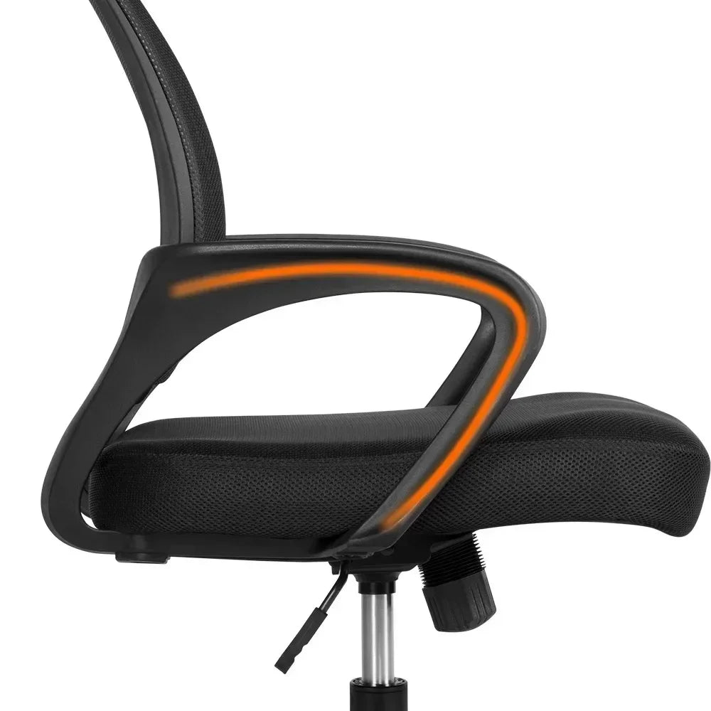 Adjustable Mid Back Office Chair With Armrests