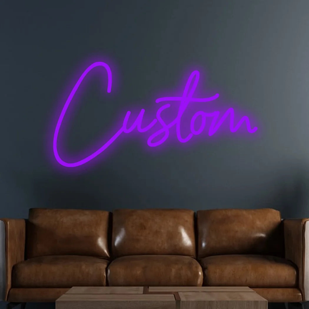 Custom Neon Sign, LED, Personalized Wall Decor, Text Only