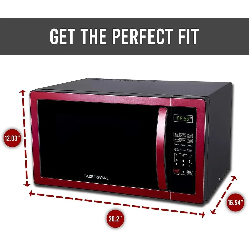 Countertop Microwave With LED Lighting, 1000 Watts, 1.1 cu ft.
