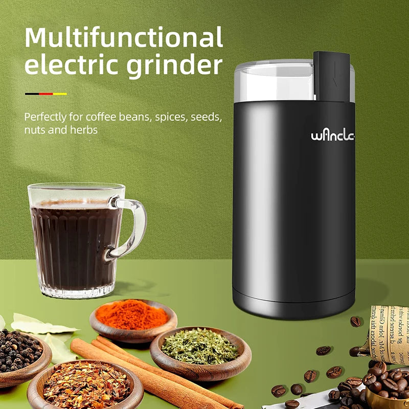 200w High-Power Coffee Grinder, Multifunctional Coffee Bean Grinder 220V/120V