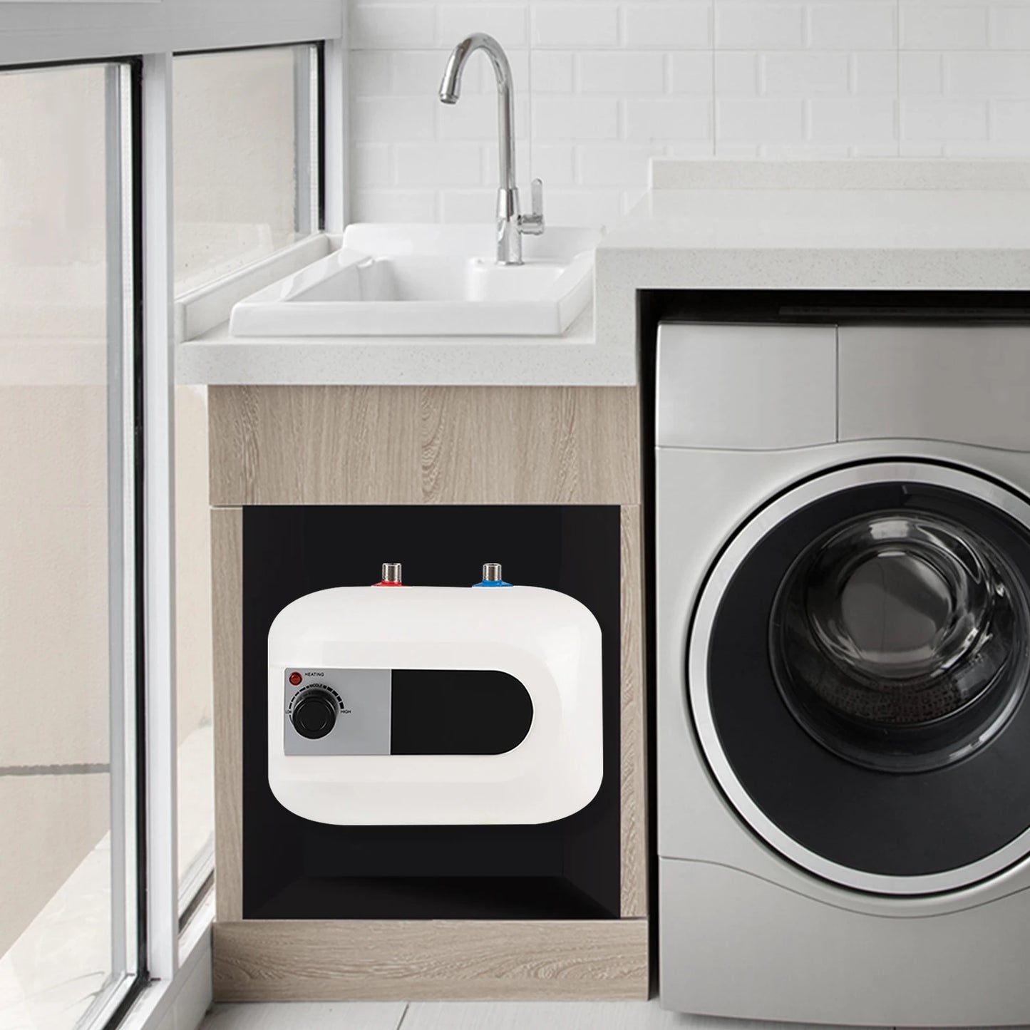 Mini Hot Water Heater, Electric, 1.6 Gallons