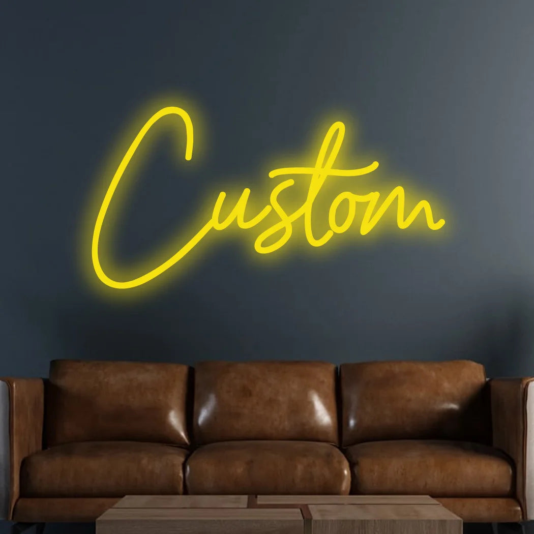 Custom Neon Sign, LED, Personalized Wall Decor, Text Only
