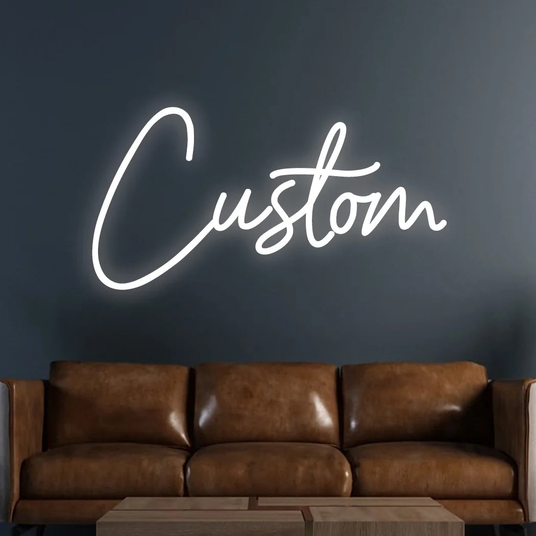 Custom Neon Sign, LED, Personalized Wall Decor, Text Only