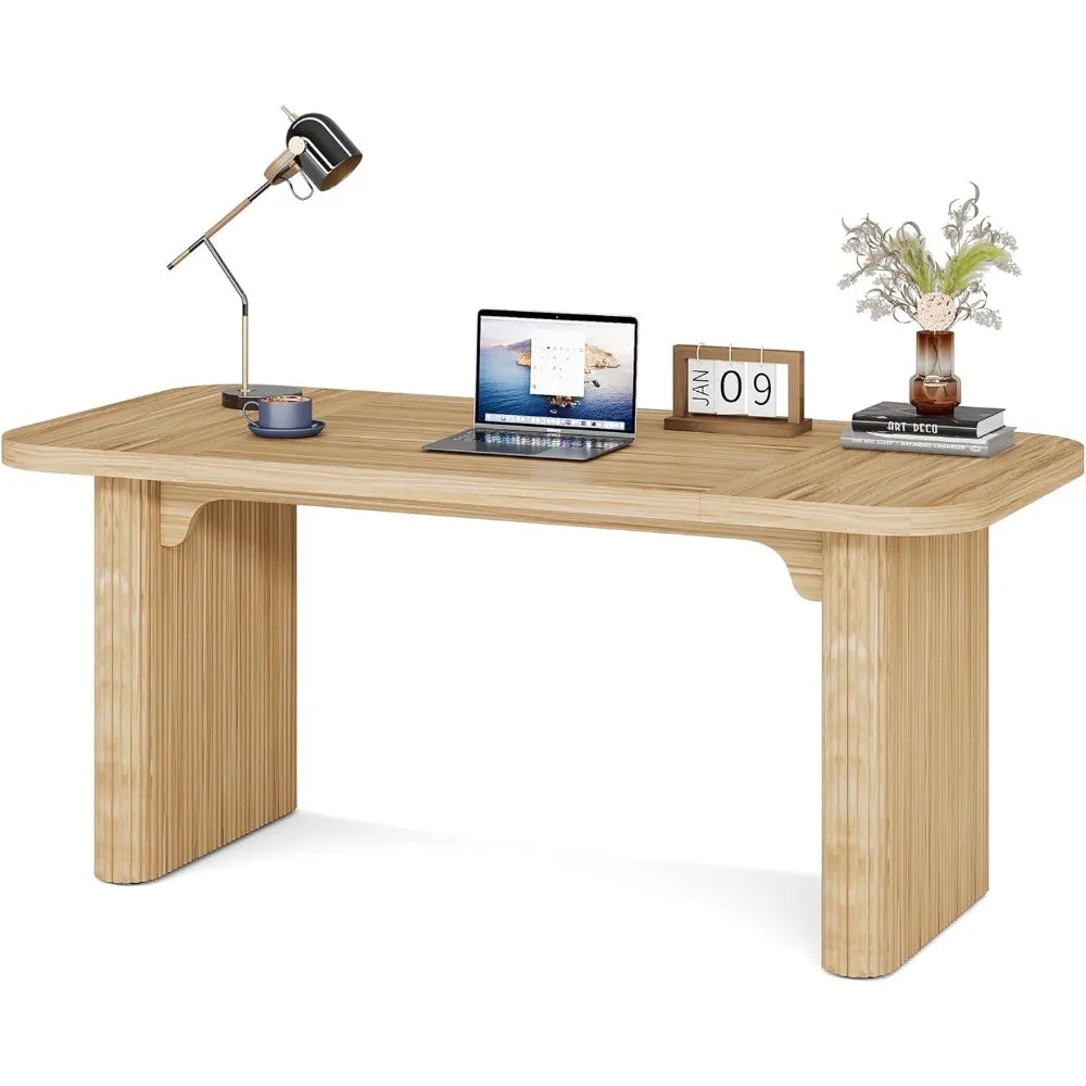 Executive Desk, Computer Desk, Double Pedestal, Large, 62-Inch