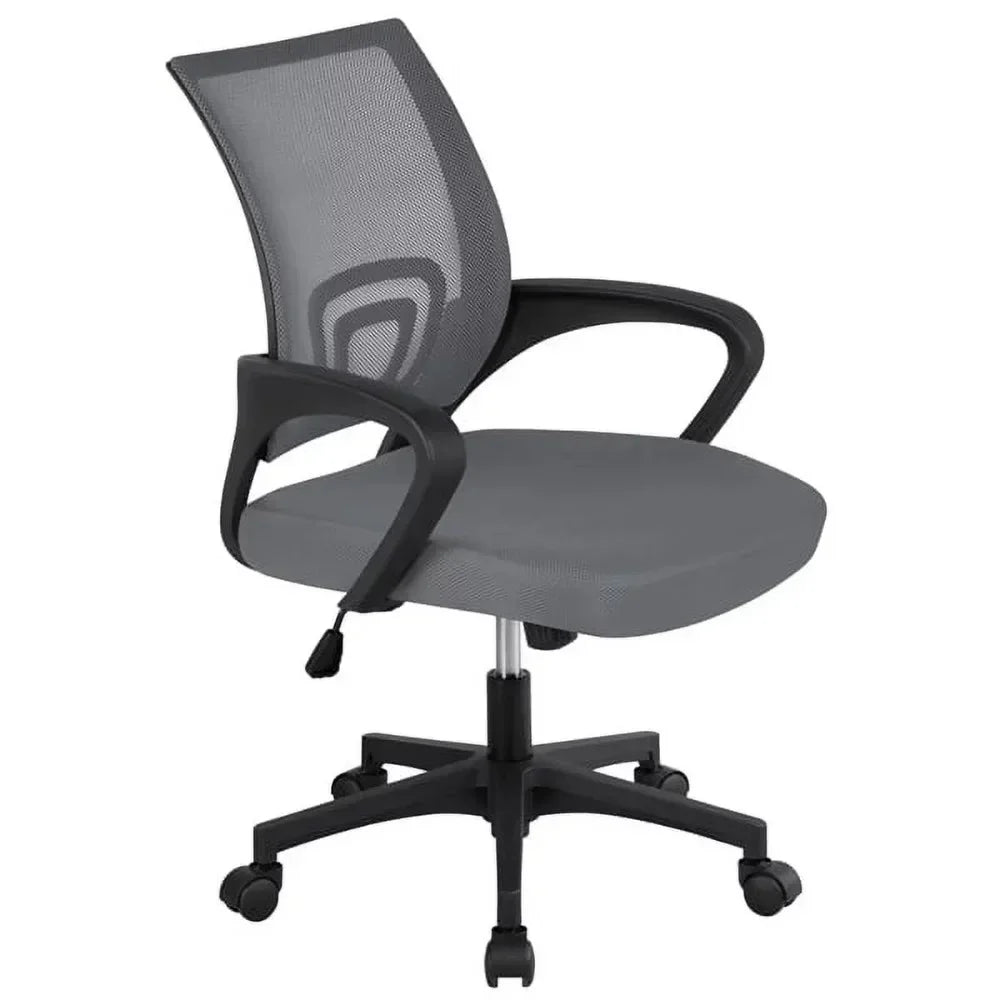 Adjustable Mid Back Office Chair With Armrests