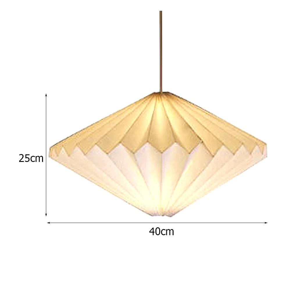 Pendant Lamp With Origami Lantern Shade, Ceiling Light
