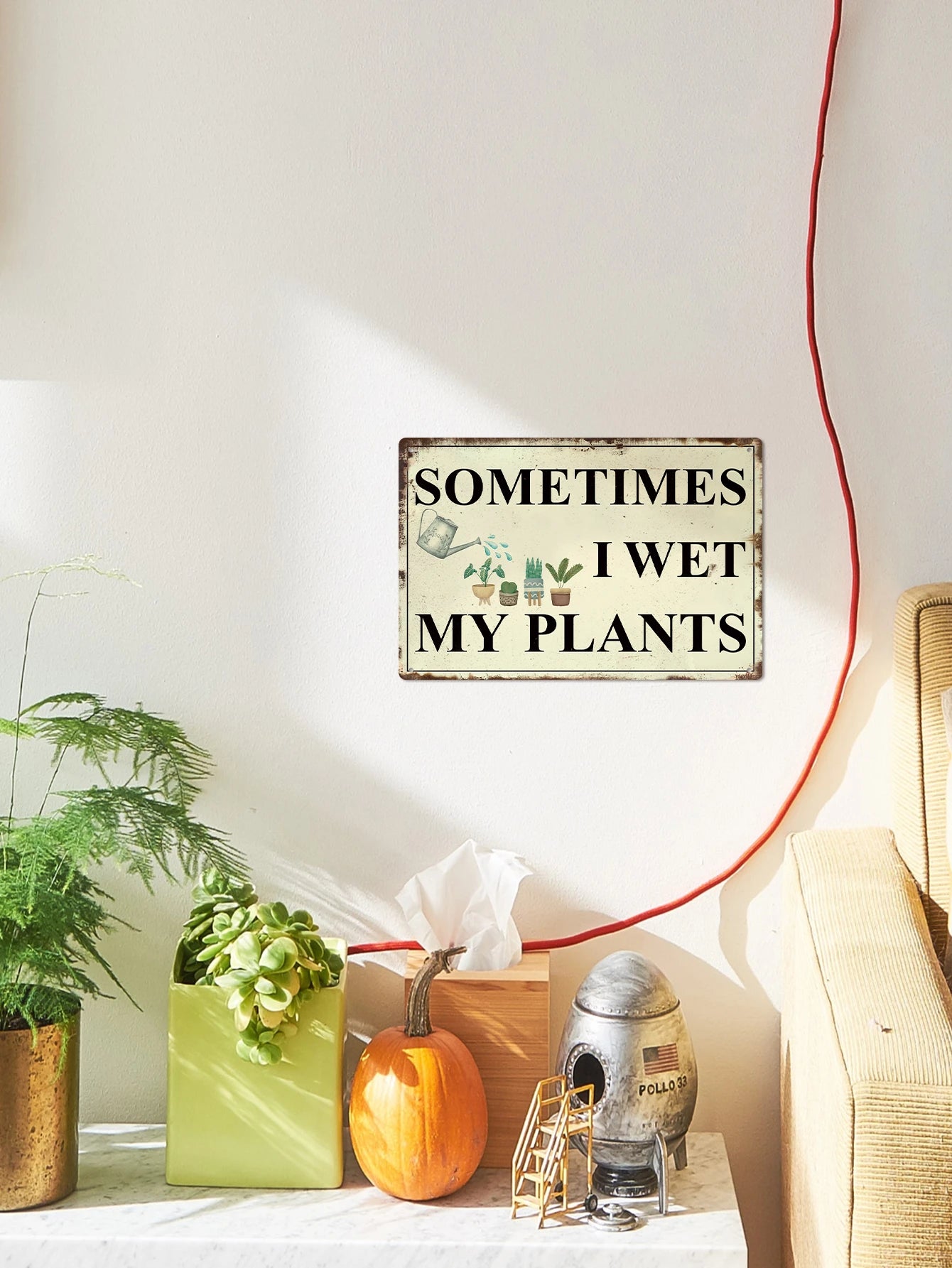 Gardening Wall Decor, Metal Sign  7.8 X 11.8 Inches