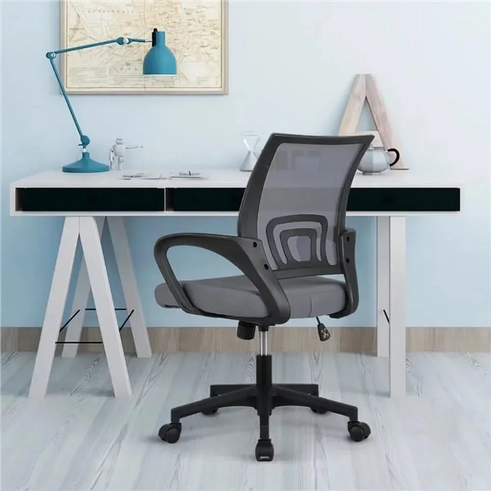 Adjustable Mid Back Office Chair With Armrests