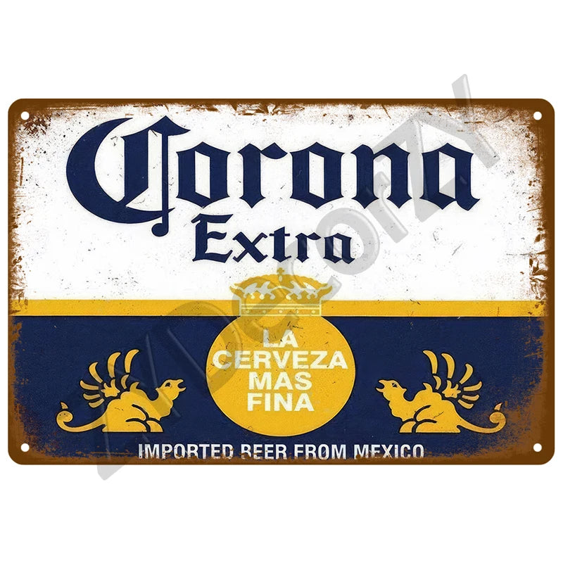 Beer Retro Pub/Bar Wall Art, Vintage