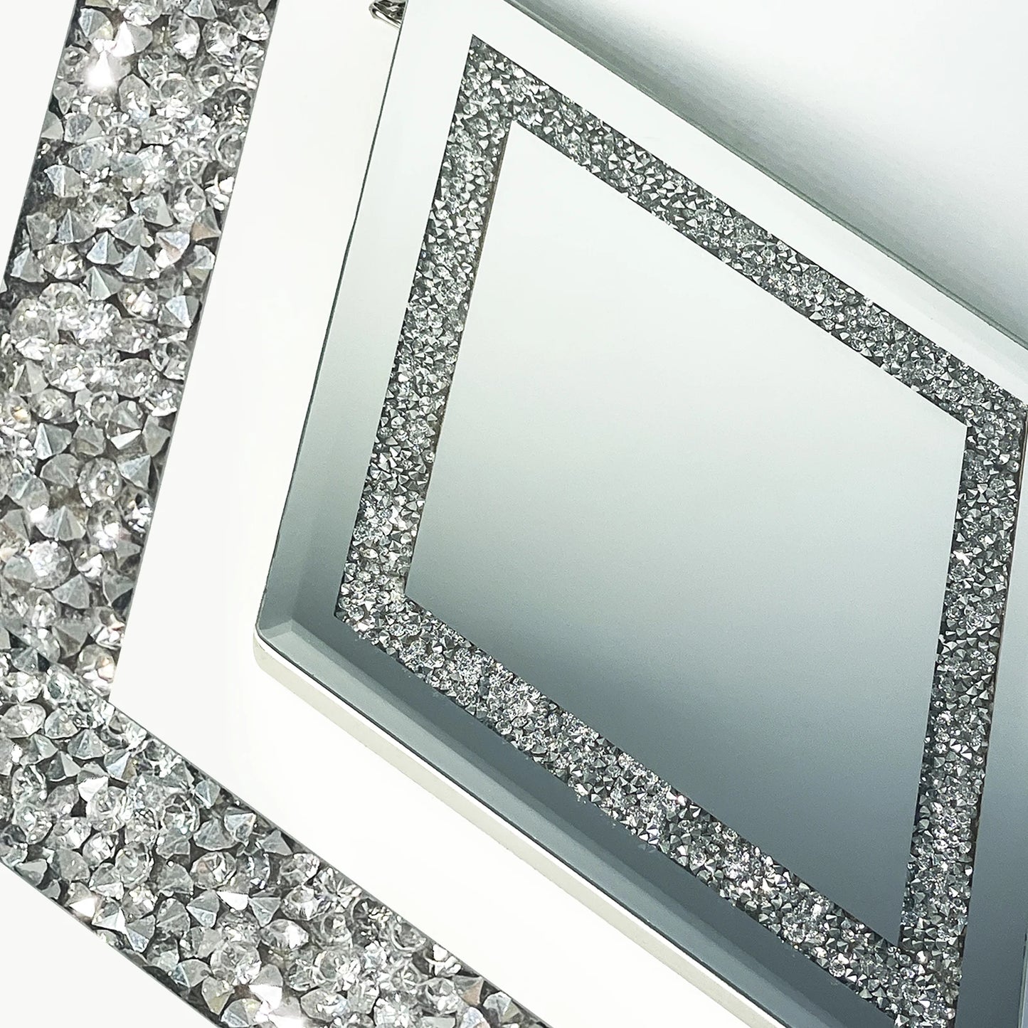 Diamond Decorative Hanging Wall Mirror, Set of 6