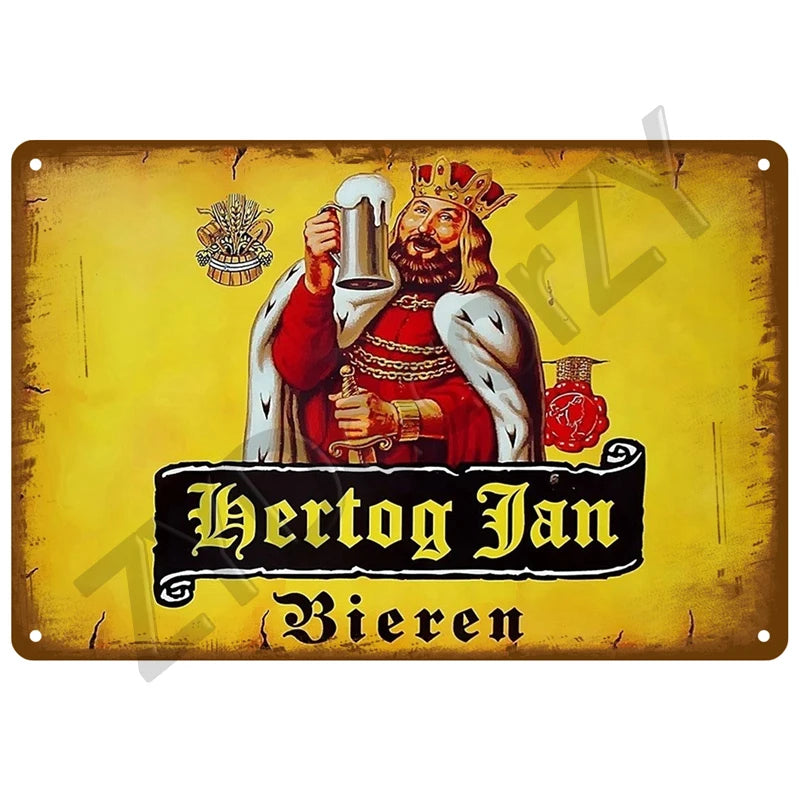 Beer Retro Pub/Bar Wall Art, Vintage