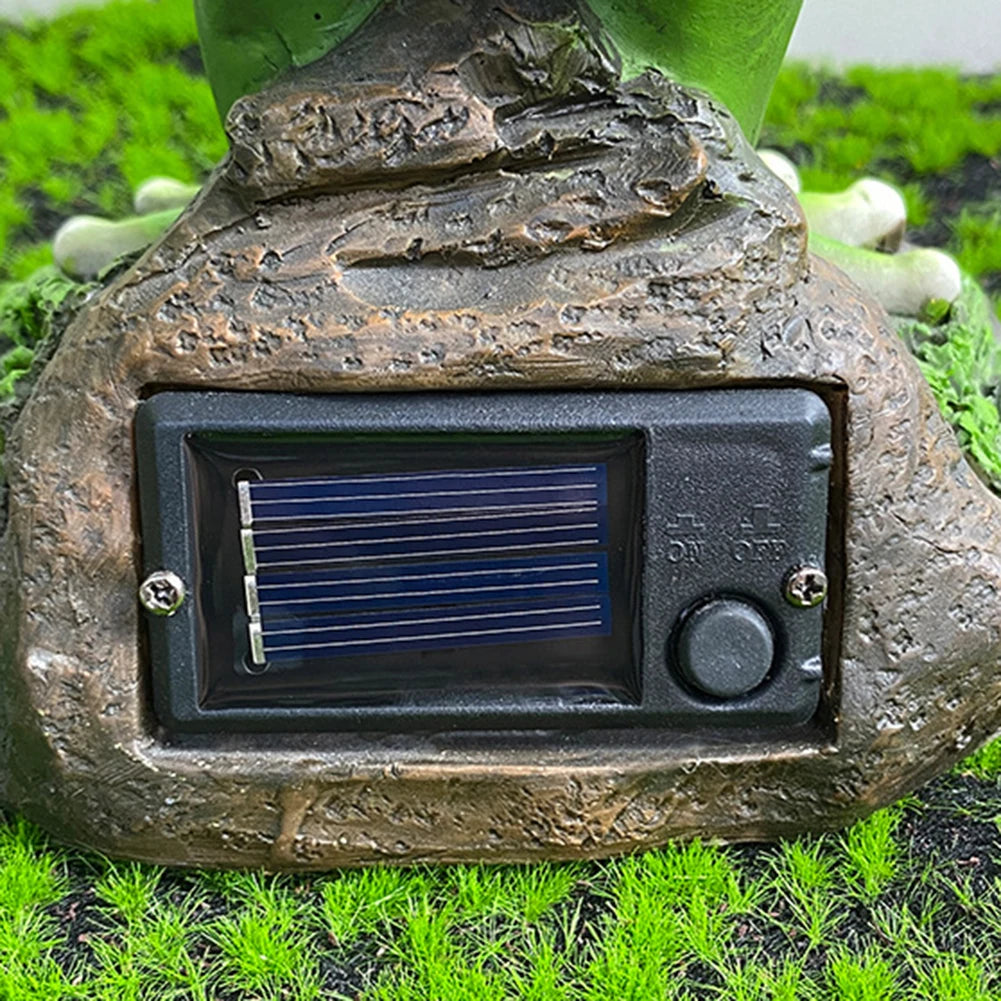 Solar LED Stone Pagoda Lantern Waterproof Resin