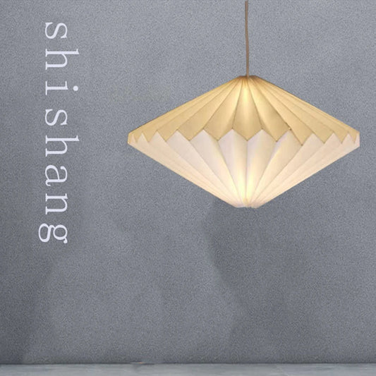 Pendant Lamp With Origami Lantern Shade, Ceiling Light