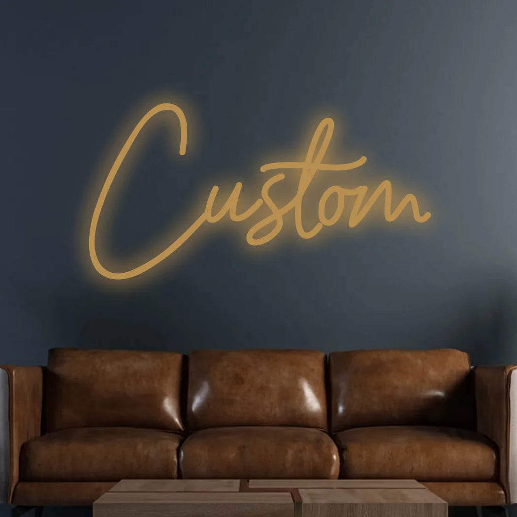 Custom Neon Sign, LED, Personalized Wall Decor, Text Only