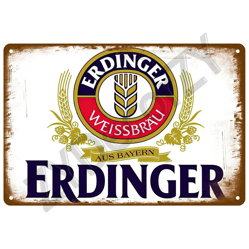 Beer Retro Pub/Bar Wall Art, Vintage
