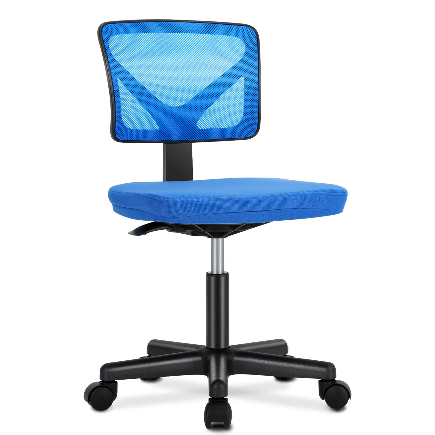 Lumbar Support Armless Office Chair Low Back