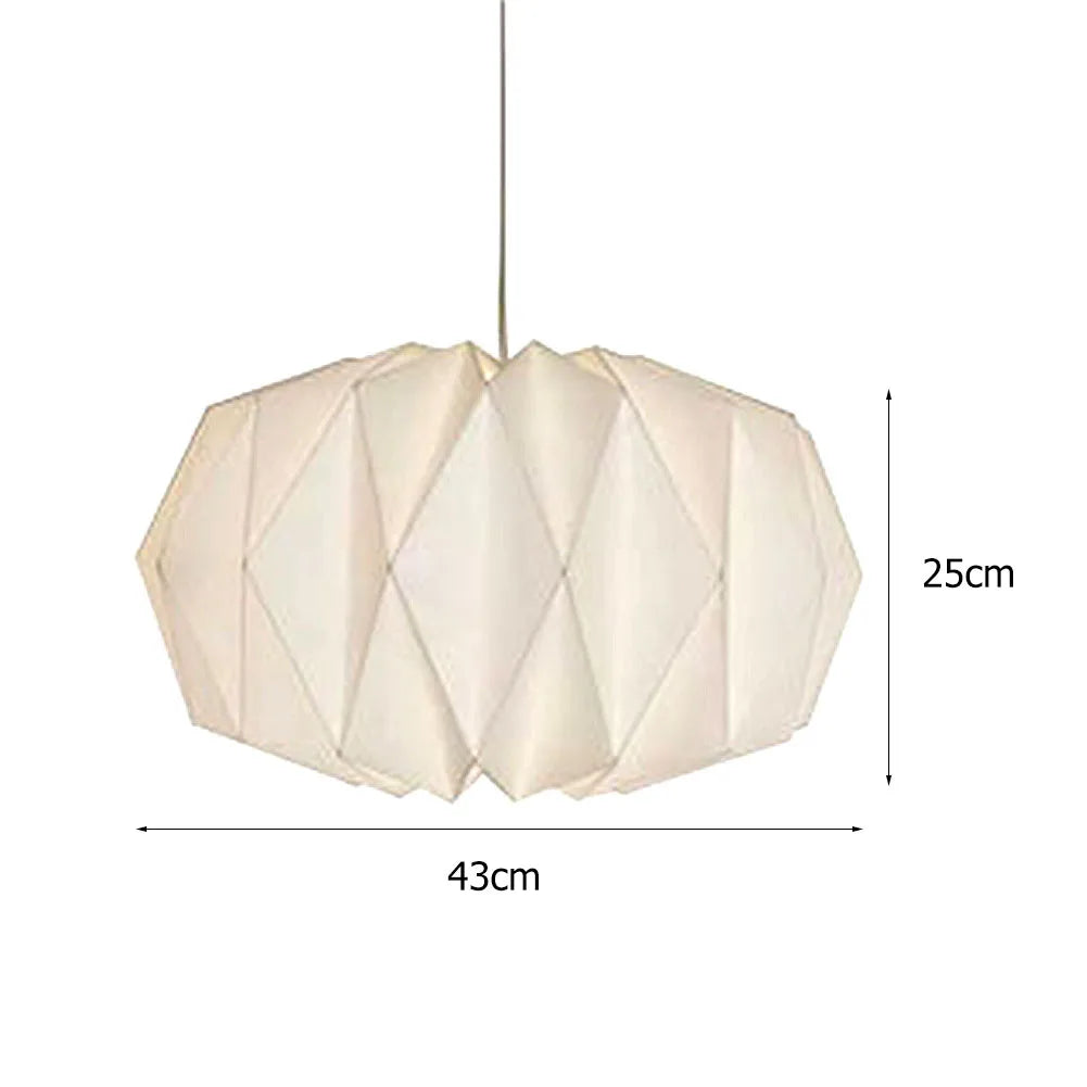 Pendant Lamp With Origami Lantern Shade, Ceiling Light