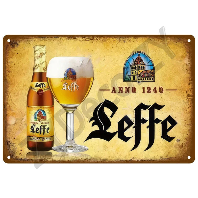 Beer Retro Pub/Bar Wall Art, Vintage