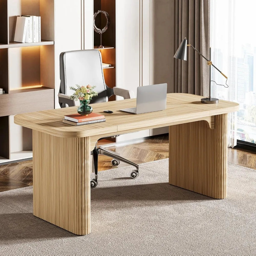 Executive Desk, Computer Desk, Double Pedestal, Large, 62-Inch