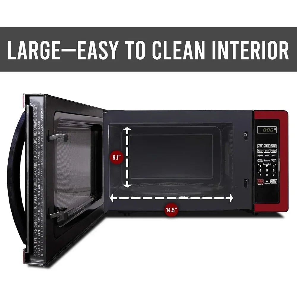 Countertop Microwave With LED Lighting, 1000 Watts, 1.1 cu ft.