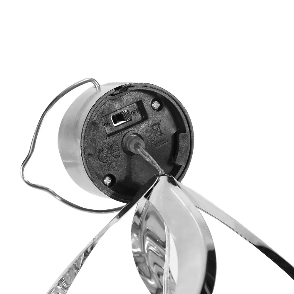 Outdoor Hanging Solar LED Wind Spinner Lamp Color Changing