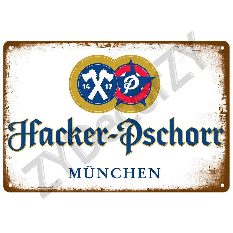 Beer Retro Pub/Bar Wall Art, Vintage