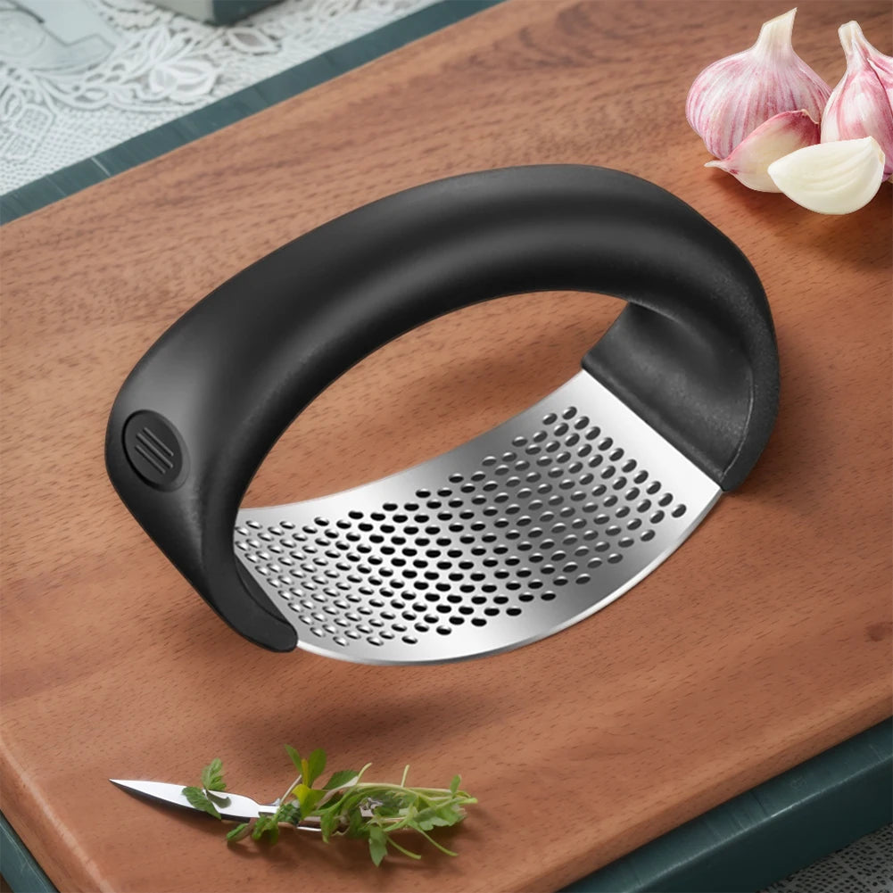Garlic Press, Stainless Steel, Manual
